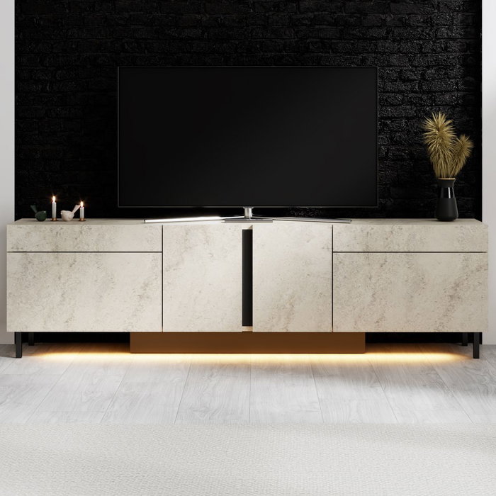 Hanah Home Soporte para TV Paris - Travertino Hanah Home Soporte para TV Paris - Travertino